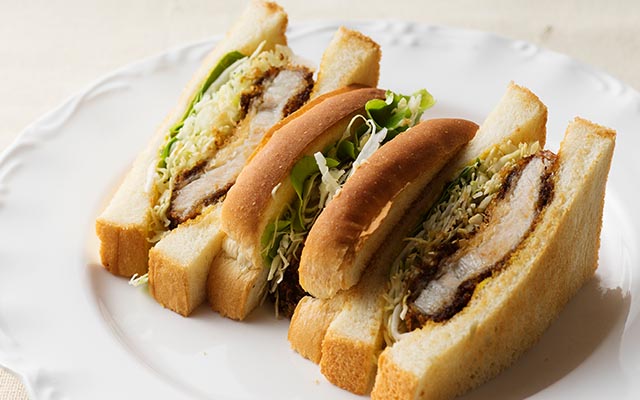 三元豚カツサンド