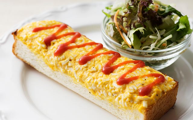 玉子トースト・ミニサラダ